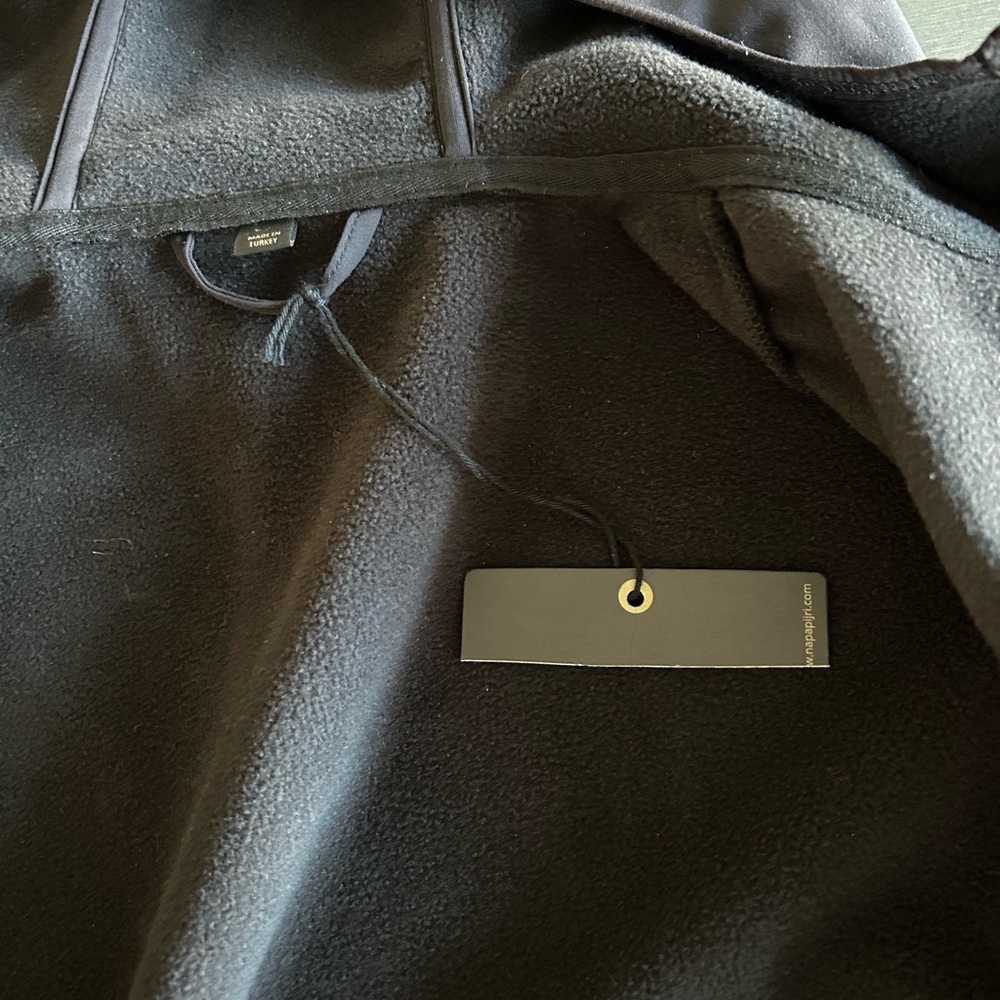 Napapijri Mens Black Soft Shell Hooded Jacket - Picture 7 of 10